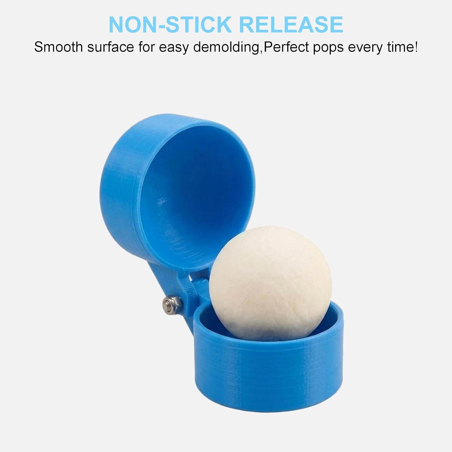 2 Pcs 3D Printed Cake Pop Molds with 100 Sticks, Round Cake Pop Mold for DIY Baking, Dessert Making cake pop kit for Home Baking, Wedding, Birthday Party & Holiday Treats