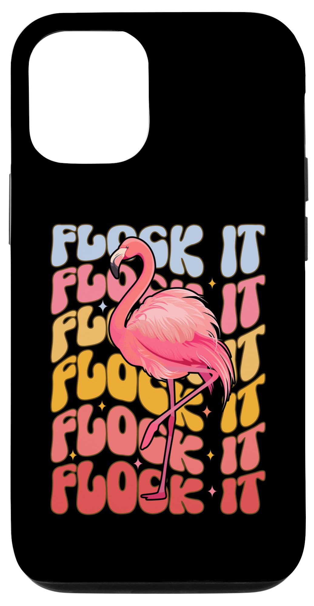 iPhone 14 Flock It Funny Flamingo Case