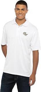 Vantage Apparel Men's White Collegiate Premium Moisture Wicking Icon Polo