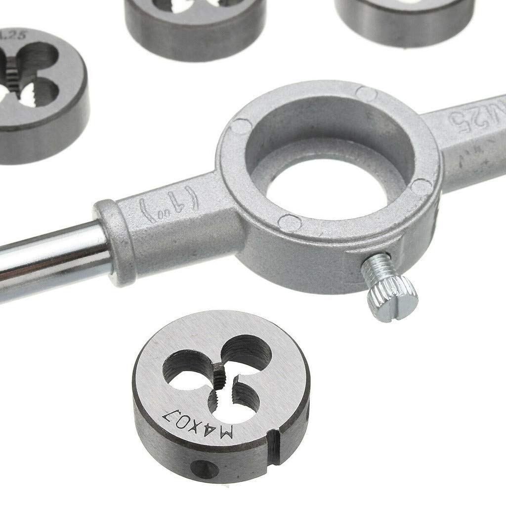 YADAV 8pcs Metric Adjustable Tap Die Wrench Set M3-M12 Screw Thread Taper Hand Tool