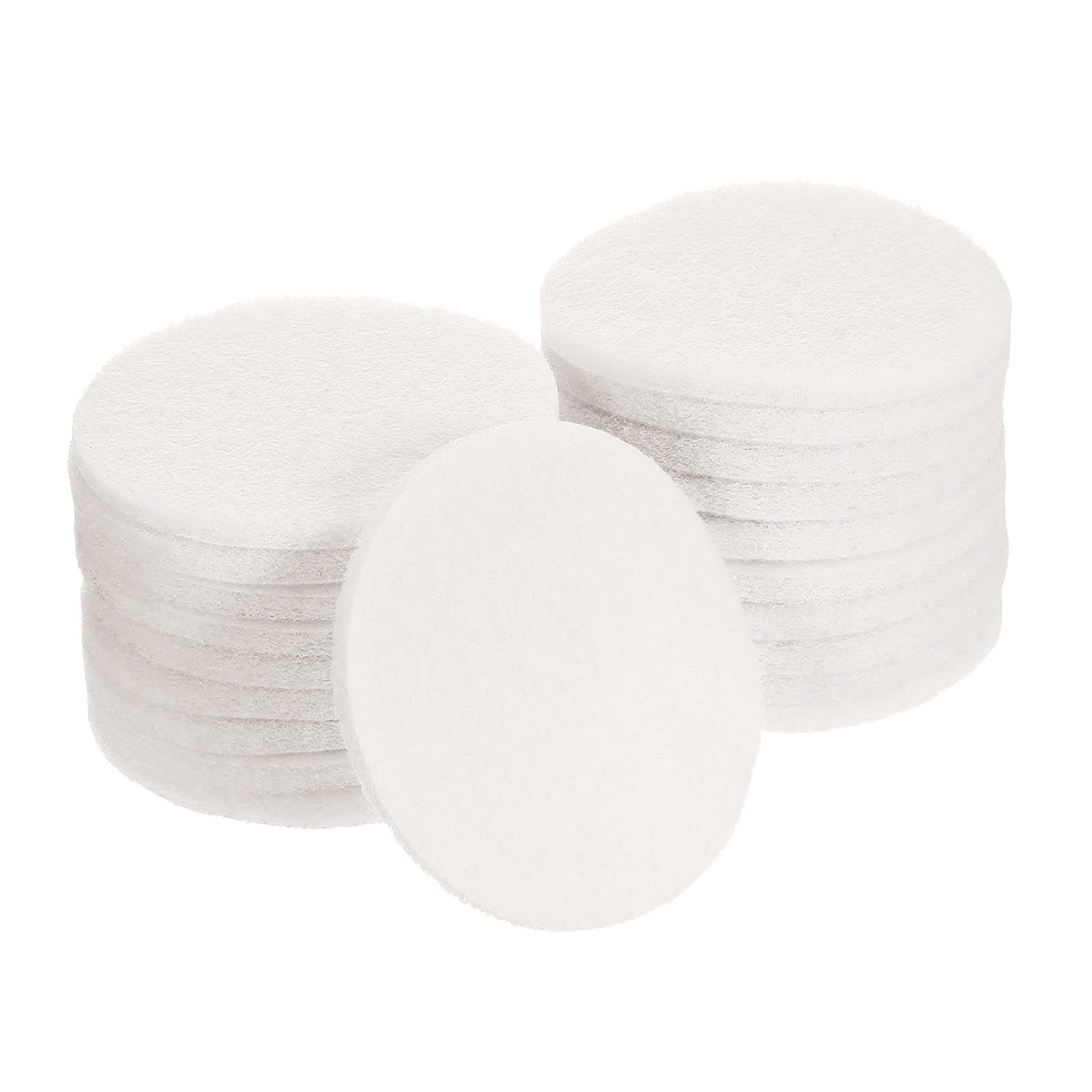 uxcell 20 Pcs 4 Inch Nylon Hoop Scrubbing Pad 2000 Grits Scrubber Scouring Pads Hoop and Loop Surface Conditioning Drill Scuffing Disc, White