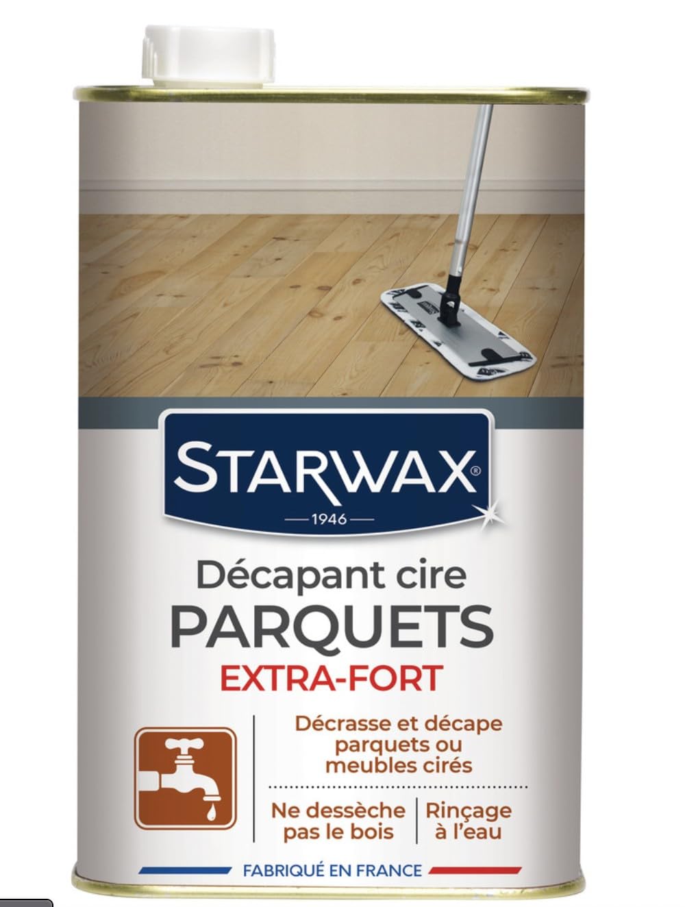 Décapant cire avant rénovation pour parquets cirés 1L