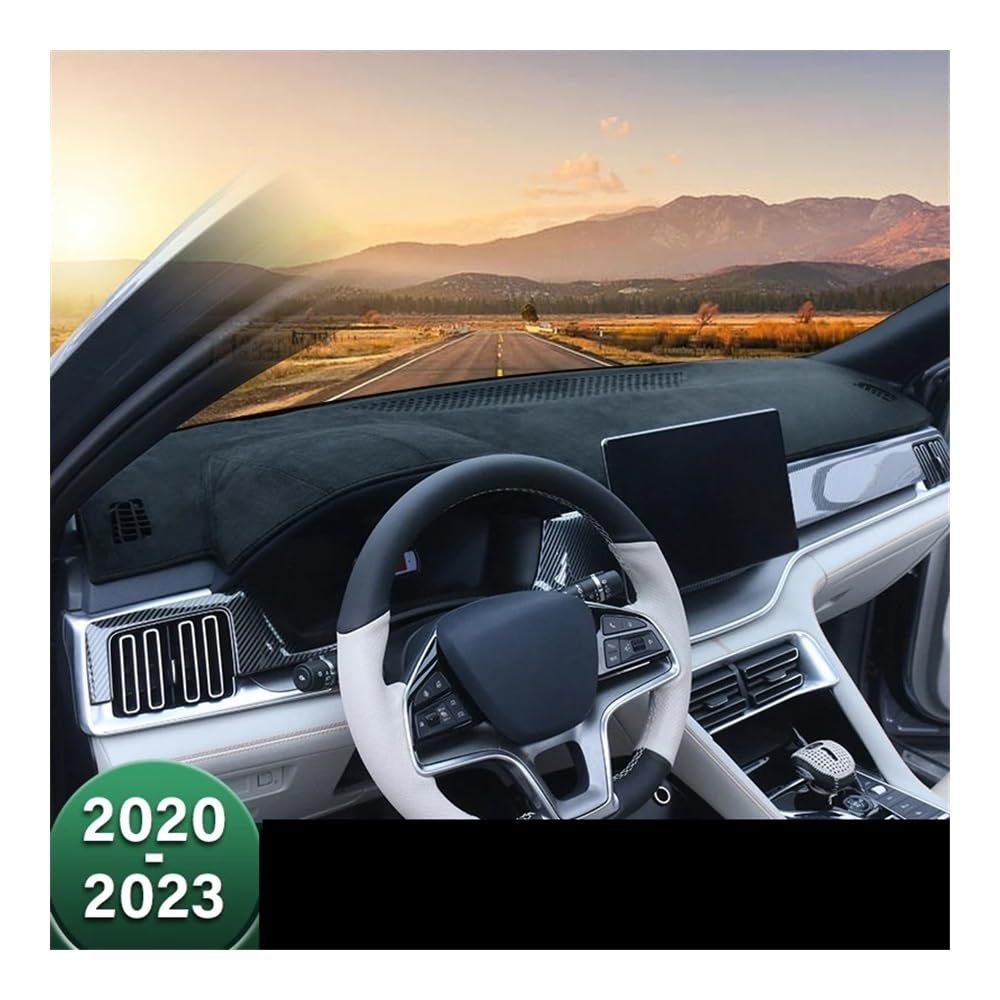 Tapis de Protection de Tableau de Bord pour BYD Song Plus DM-i EV - Protection Contre la lumière du Soleil - Housse de Protection intérieure (Marron)