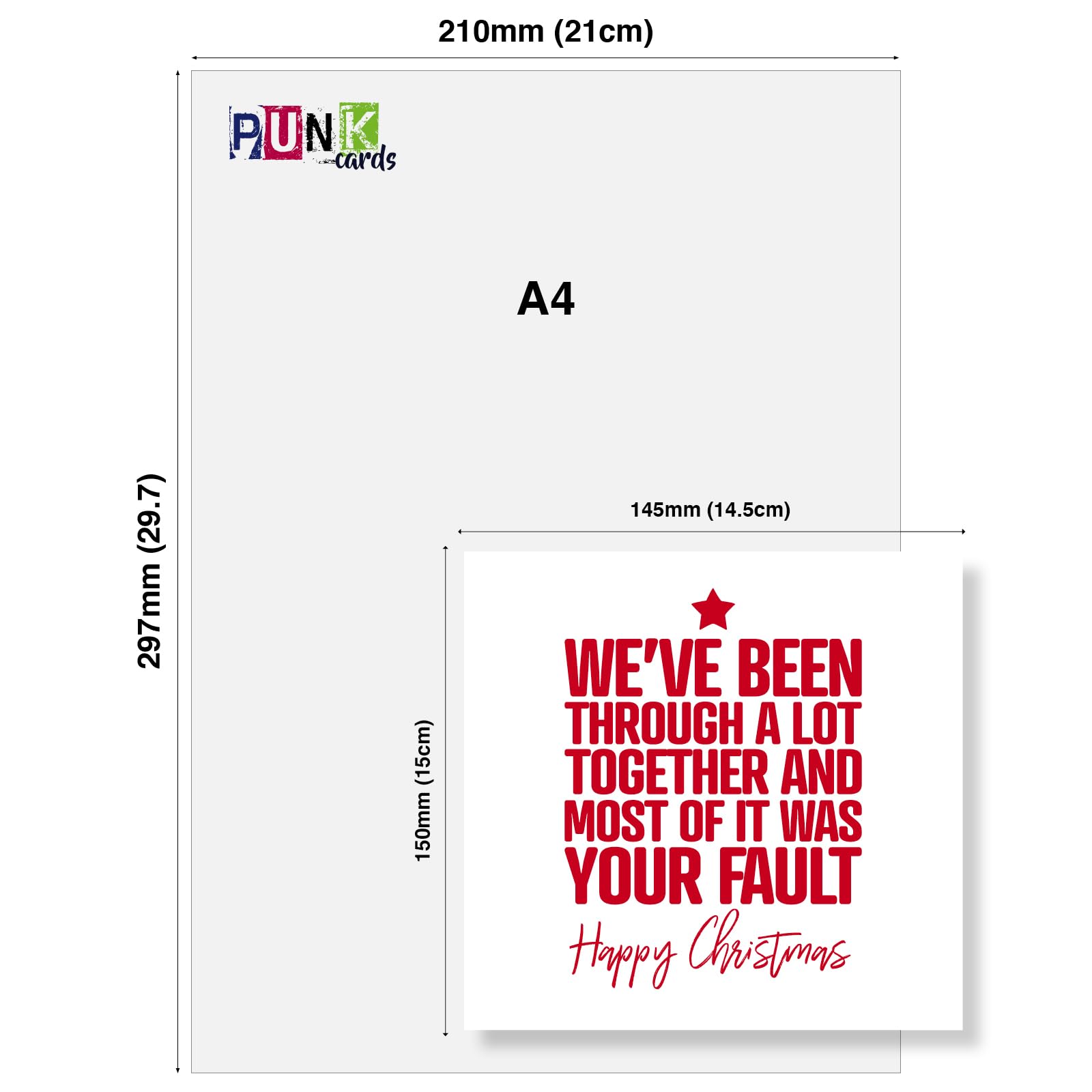 Un altro cazzo di biglietto di Natale - divertenti biglietti di Natale rude - divertenti biglietti di auguri - buon Natale cazzo - Italia