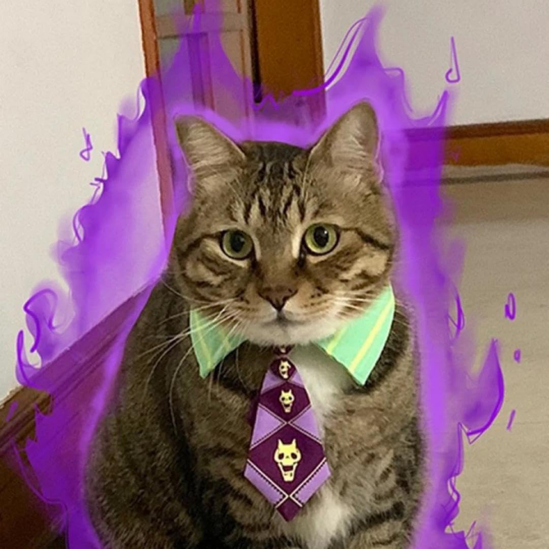 Amazon.co.jp: ジョジョの奇妙な冒険 吉良吉影ネクタイ 猫用 : ホビー