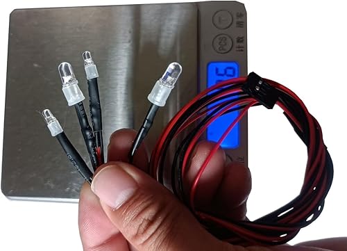 Miniatura 4 de 2 unids Little 4 LED RC Car Light Faros Kit de luz trasera para Traxxas Slash 4X4 2WD Rustler VXL 4Tec 2.0 Arrma HSP Tamiya Redcat RC4WD Axial SCX10