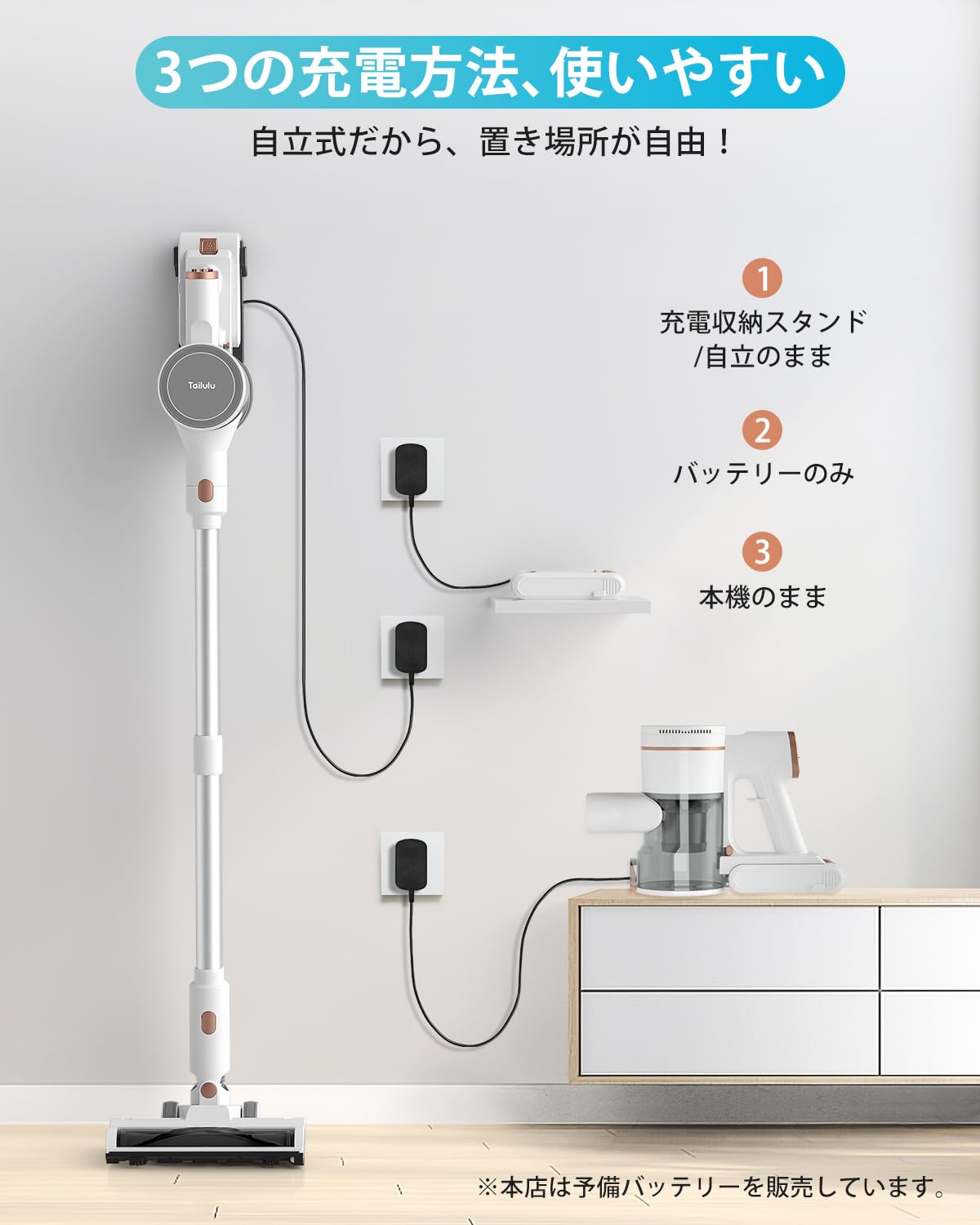 Amazon.co.jp: Tailulu 掃除機交換用充電器 充電アダプター 掃除