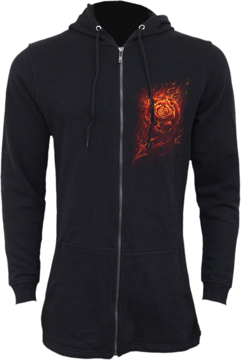 Spiral Burnt Rose Donna Felpa Jogging Nero 100% Cotone Regular