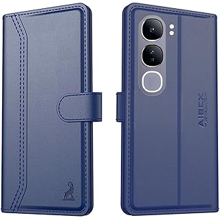 AIBEX Vivo Y29 Leather Case - Blue 5G