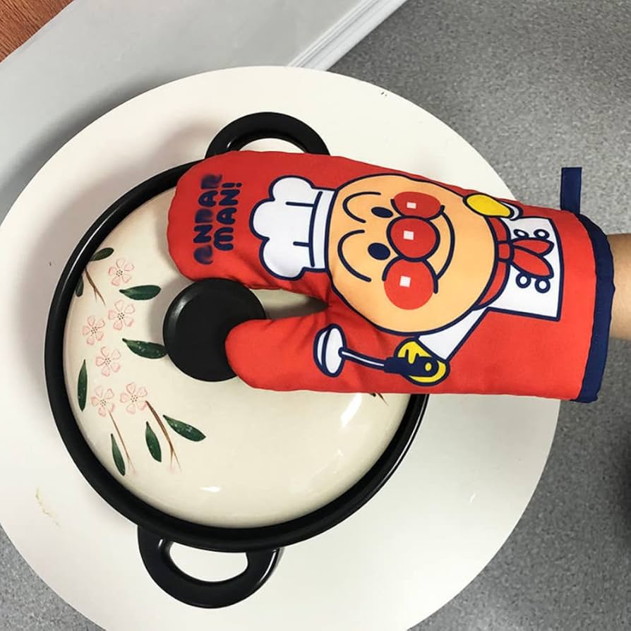 Amazon.co.jp: アンパンマン 耐熱鍋つかみ 耐熱ミトン オーブンミトン