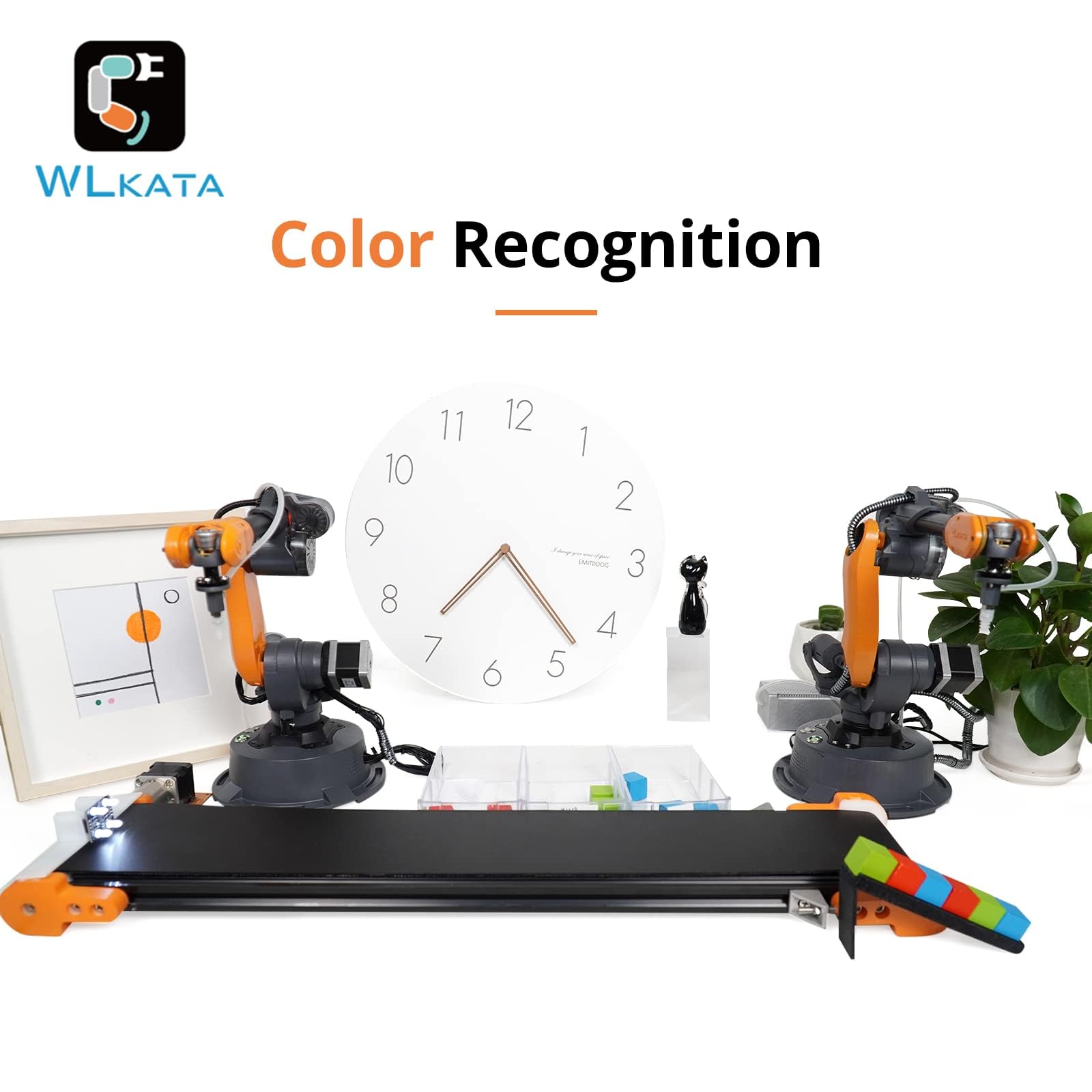 wlkata Set di nastri trasportatori per braccio robotico industriale Mirobot 6DoF Mini