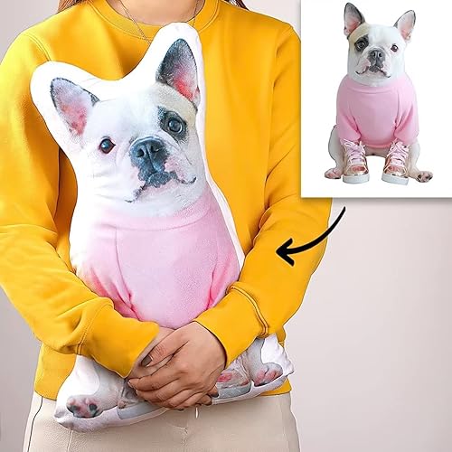 Miniatura 2 de Seamaid Almohada personalizada con imagen (perro, gato, cuerpo, ídolo, otros) almohada con forma de impresión dúplex 3D, regalo creativo para