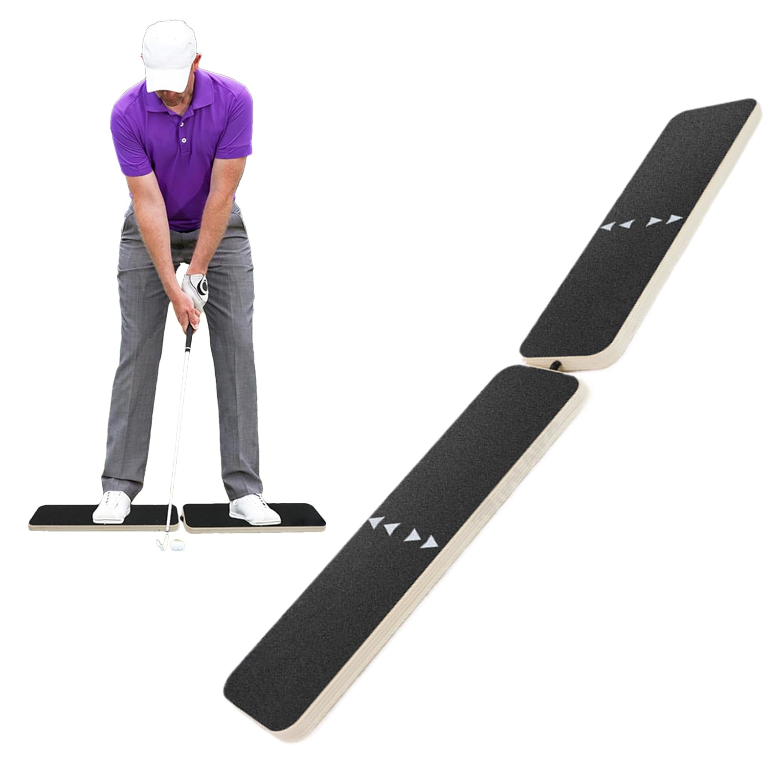 Tavola di Equilibrio Golf - di Allenamento con Tavola per Spostare Il Peso | Allenatore di e Swing Migliorando la Stabilità e Prevenendo Il Riversamento per | Allenatore Velocità Oscillazione Attrezzatura Colpi Sport Esterno Migliora Stabilità Prevenire I