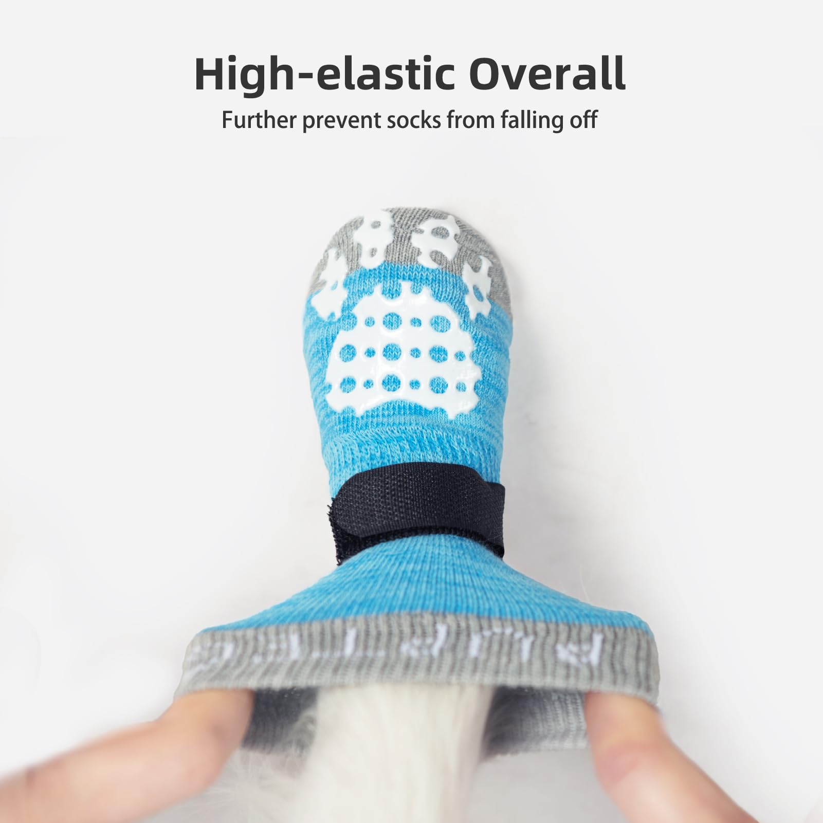 PUPTECK 2 works Anti-Slip Dog Socks Paws Stop Licking, Walking Boots for Injured Paws Hot Weather/Winter - Image 4