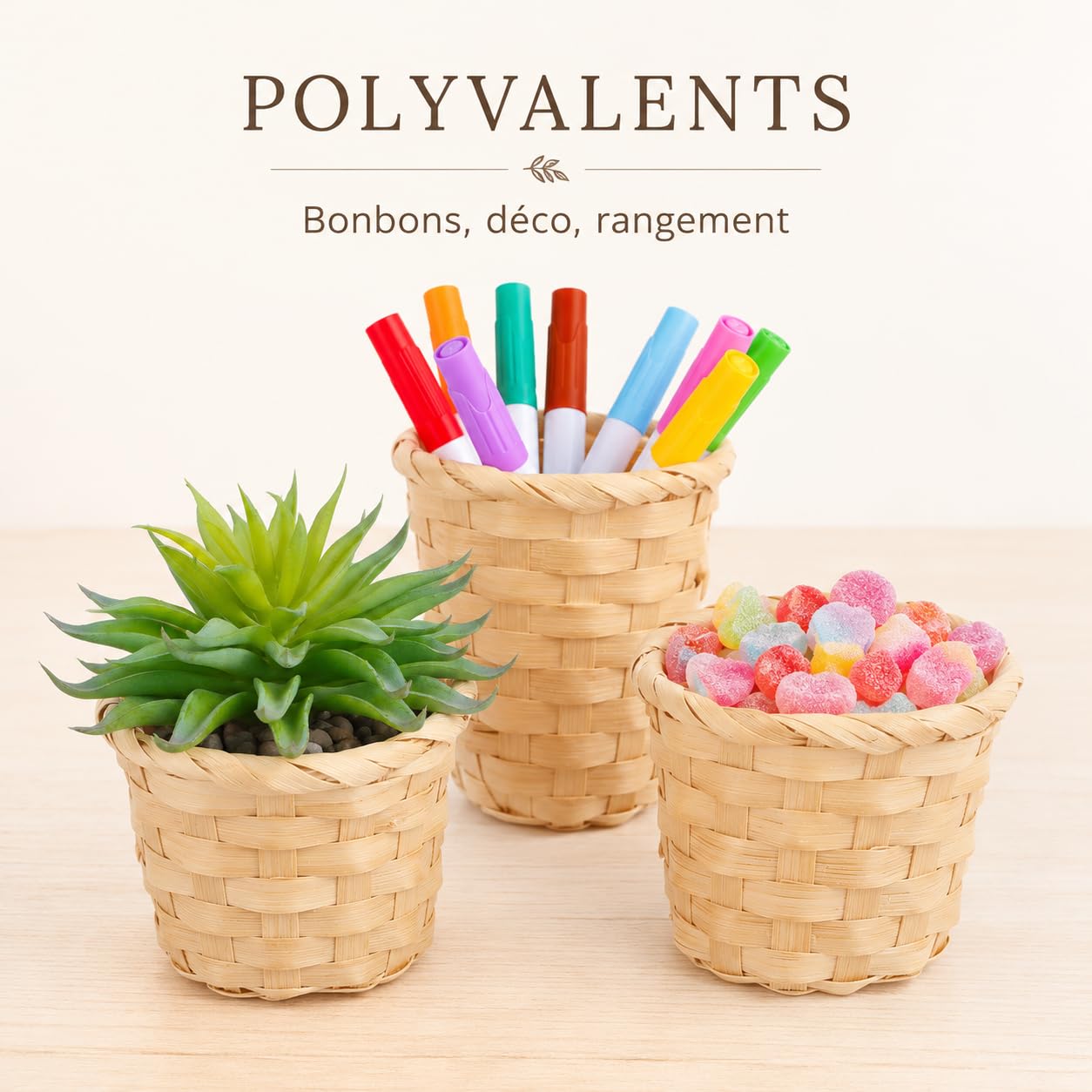 10 cestas de mimbre en miniatura, cesta de mimbre Panier Osier Rond maceta trenzada para plantas, cesta de frutas, mini cesta de mimbre, cesta de almacenamiento, cestas decorativas para casa de campo