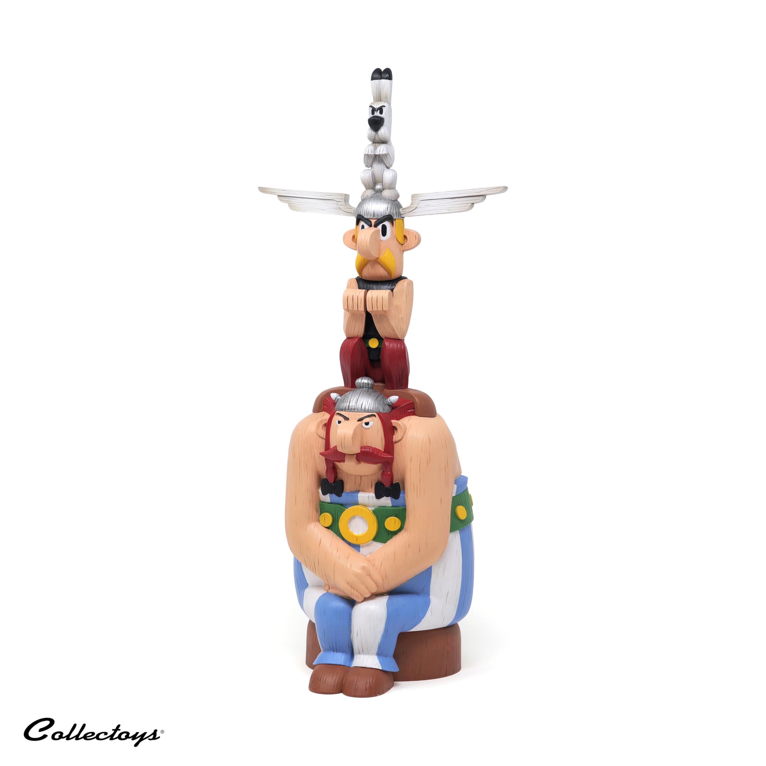 Plastoy Astérix FigurTotem mit Asterix, Obelix und Idefix - Harz - 40 cm
