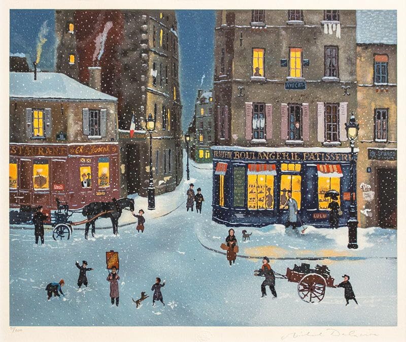 Amazon.co.jp: ミッシェル・ドラクロワ 「 SOIR DE NEIGE 」 (冬