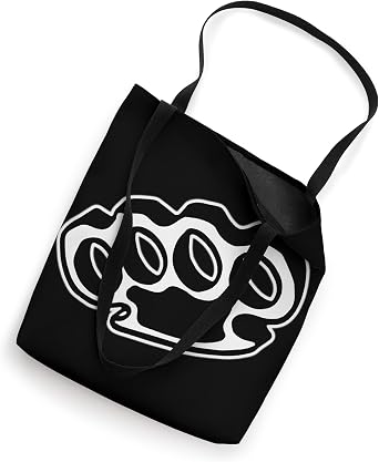 Brass Knuckles Blackwork Minimal Tote Bag