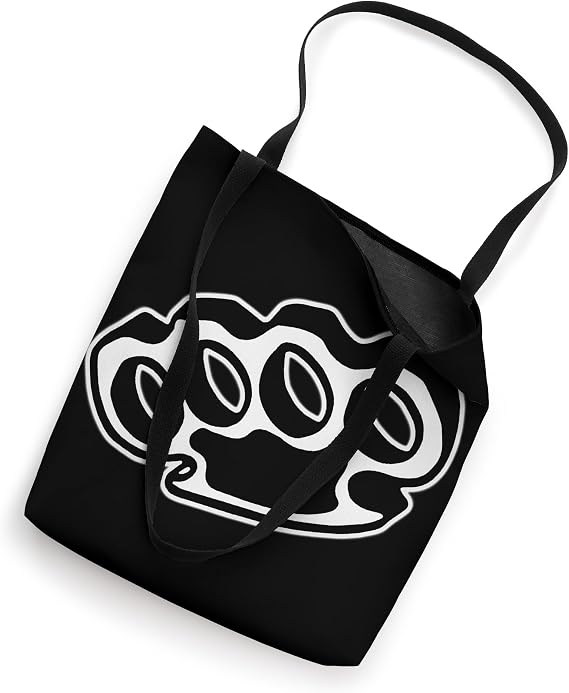 Brass Knuckles Blackwork Minimal Tote Bag