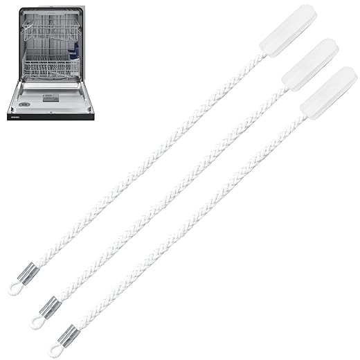 3 Pack 14.8 inch DD81-02301A Door Rope Compatible with Sa-msung Dishwasher DW80N3030UW/AA, DW80R2031US/AC Models