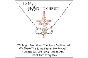 To My Sister in Christ Necklace - A Meaningful Gift of Faith and Fellowship