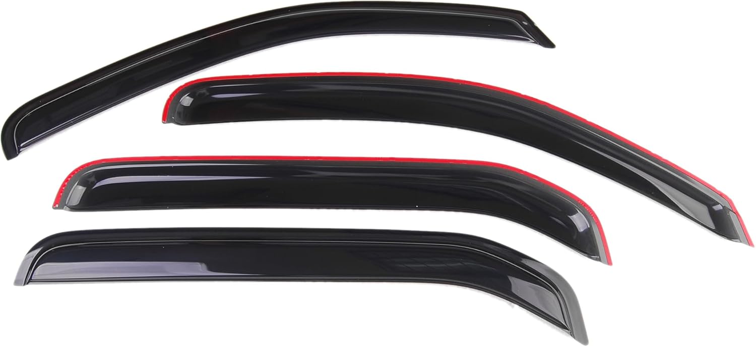 Smoke Tinted Window Sun Rain Visor Vent Guard Deflector Shade Compatible with Nissan Xterra 2005-2015