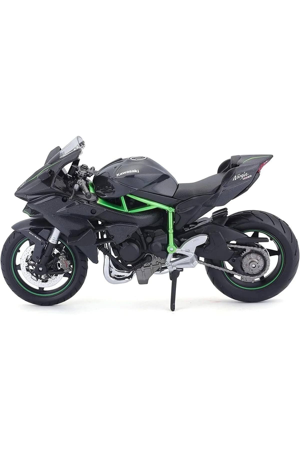 Hot Wheels 2014 KAWASAKİ H2R MAİSTO 1:12 ÖLÇEK (18CM) YEŞİL-SİYAH