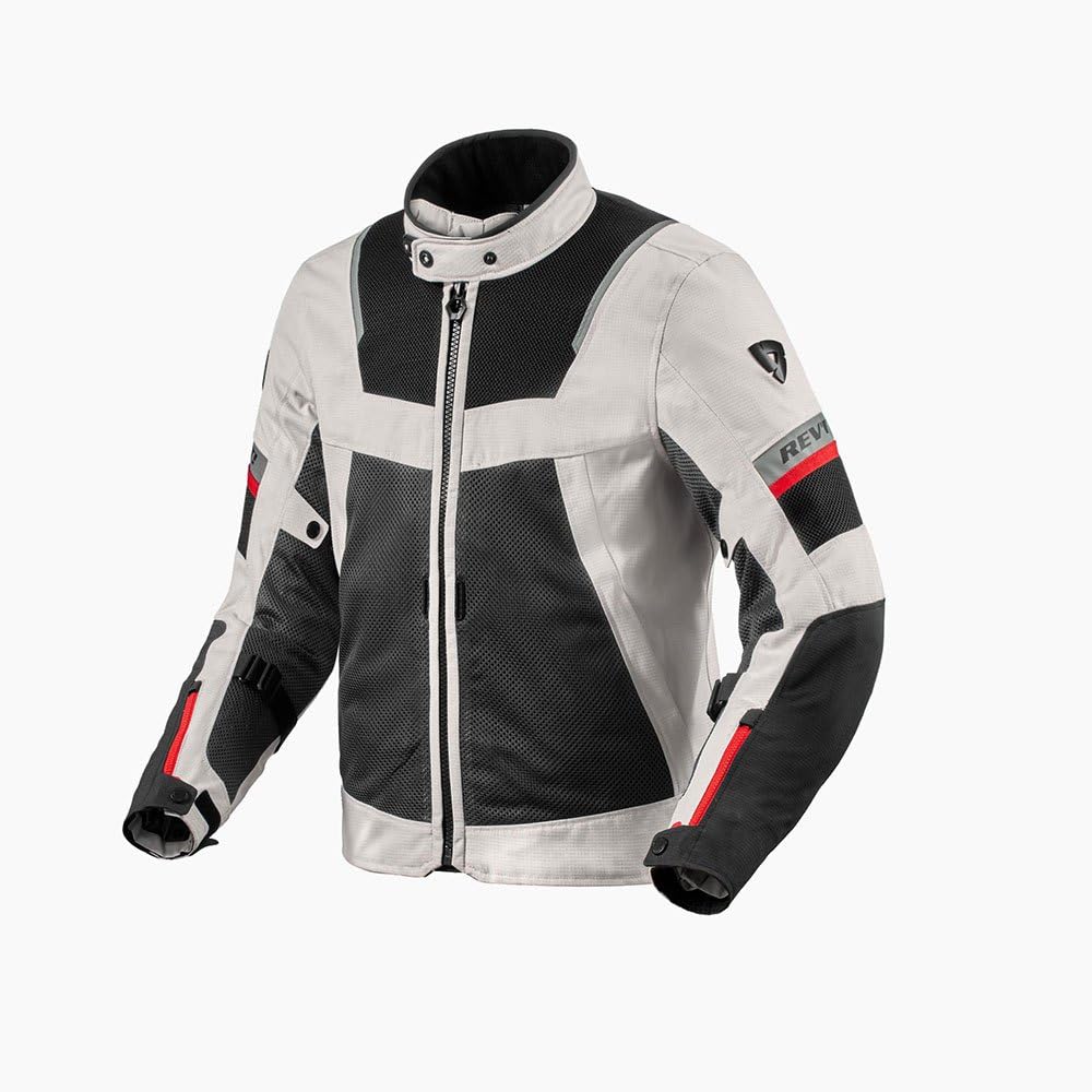 Revit Tornado 4 H2O impermeabile Moto Tessile Giacca, argento/nero, L