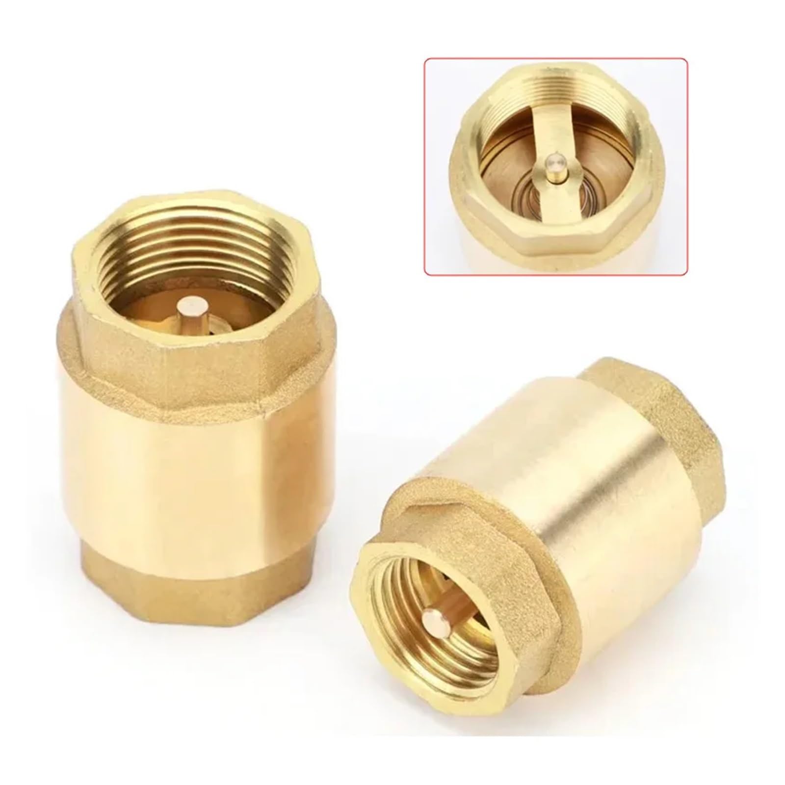 Clapet anti-retour en laiton pour le réseau d'arrosage du jardin et la maison en 1-1/4"