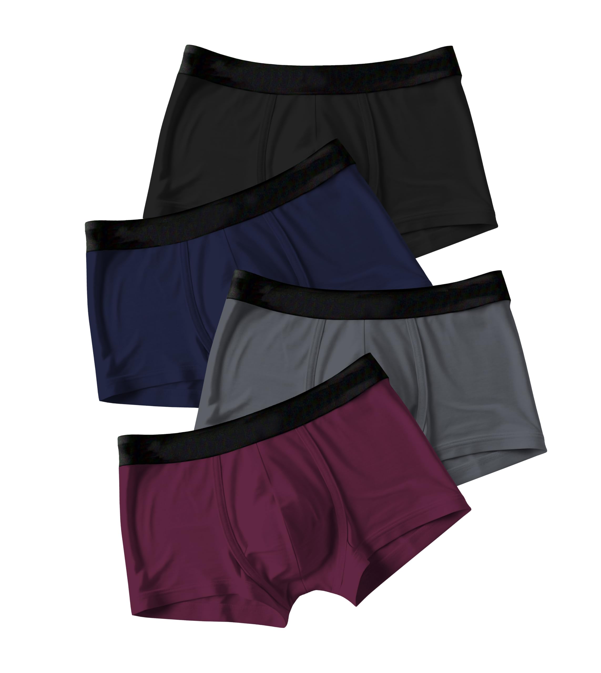 klown Men’s Trunks - Soft & Breathable Microfiber & Micro Modal Fabric| Stretchable, Moisture-Wicking, Tagless Comfort for All-Day Wear (Pack of 4)-picture-10