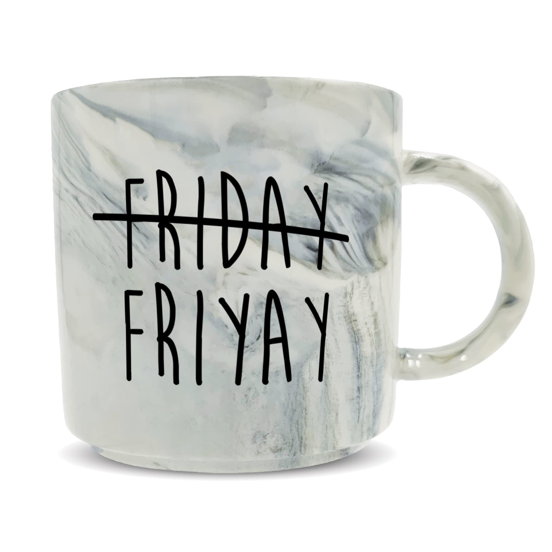 Hippowarehouse Friyay not Friday Printed Mug Various Colour Options Ceramic Cup Kitchenware 11oz