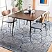 SAFAVIEH Madison Collection Area Rug - 9' x 12', Navy & Silver, Glam Ogee Trellis Distressed Design, Non-Shedding & Easy Care, Ideal for High Traffic Areas in Living Room, Bedroom (MAD604G)