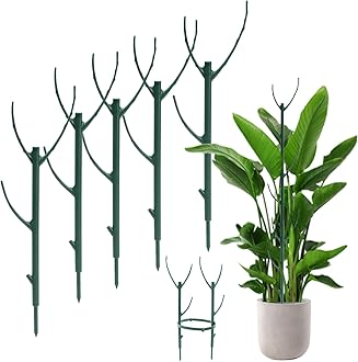 Stackable Twig, 5 Pack Plant Support Frame & Plant Cage Support Rings for Sphagnum, Twig Trellis for Indoor Outdoor Plants Potted Plants Flower Other Climbing Plants