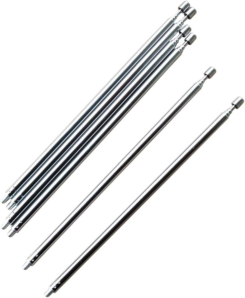 weelye 6 Pcs Universal Telescopic Metal Long Antenna， for Remote Control Accessory Children's Electric Ride on Toys RC Car Replacement Parts