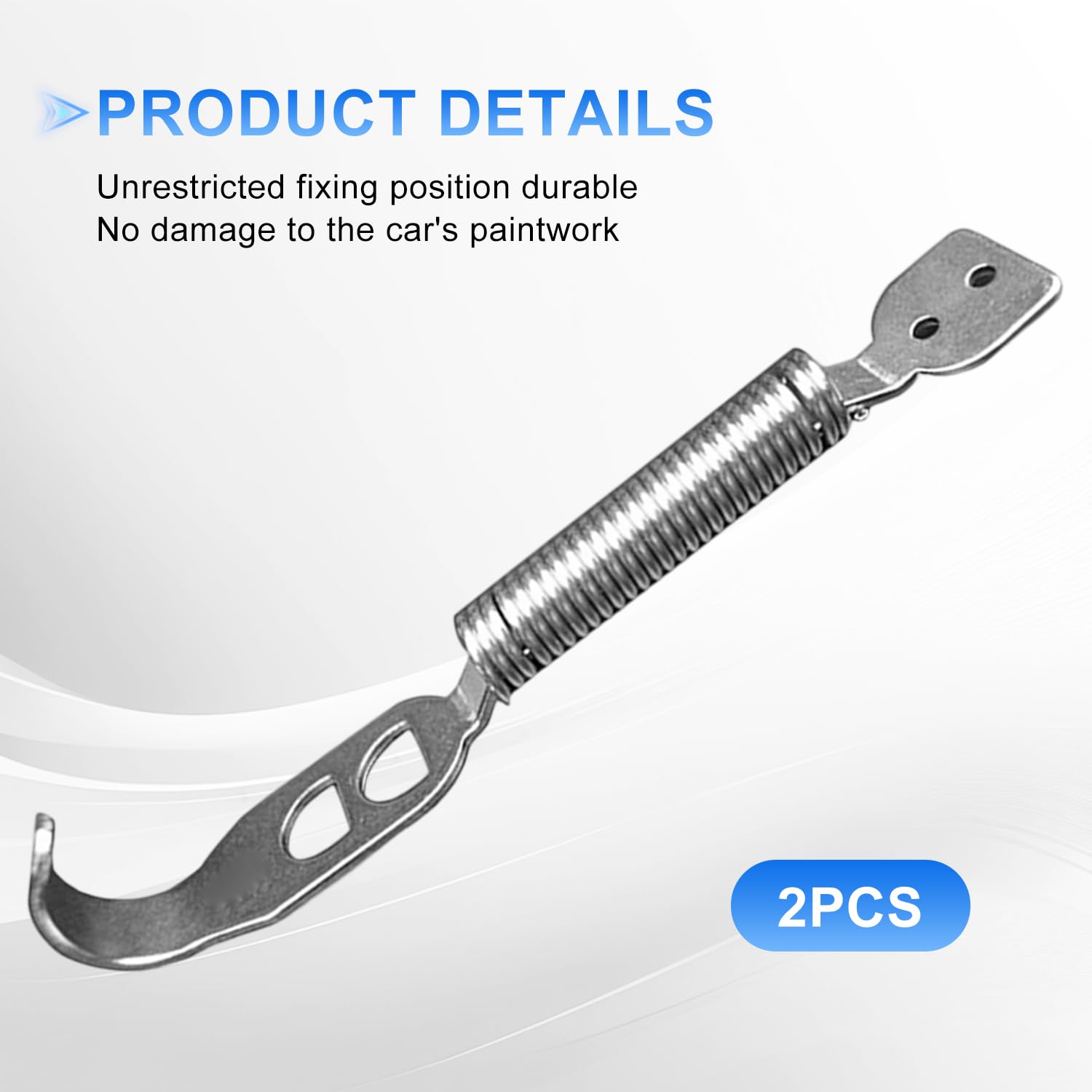 Snapklik.com : Car Universal Trunk Spring Hook, 2 Pcs Stainless Steel ...