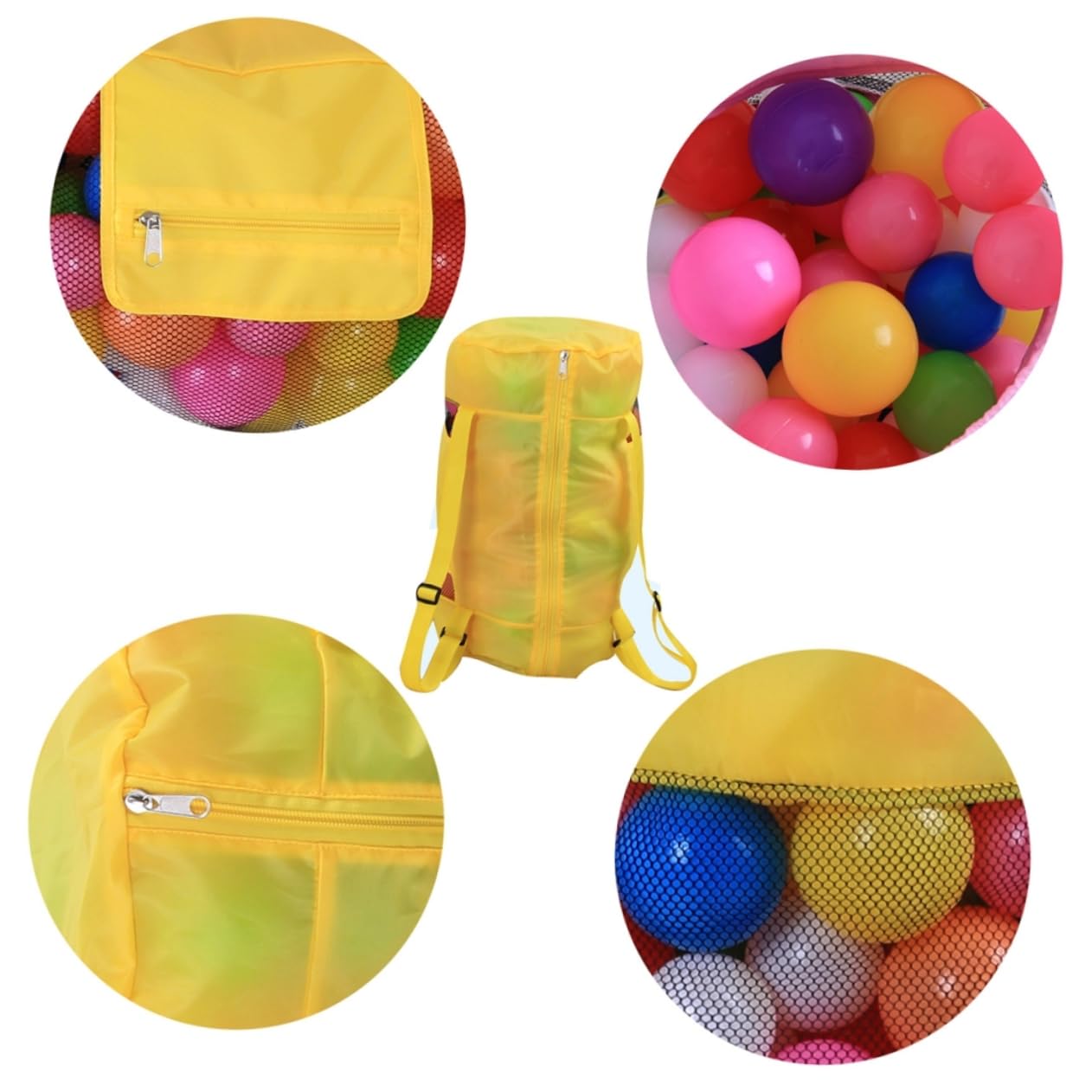 SOIMISS 3 Pièces Cabas De Plage En Filet Sacs De Plage De En Filet De Jouets En Maille à Dos De En Sacs De Rangement En