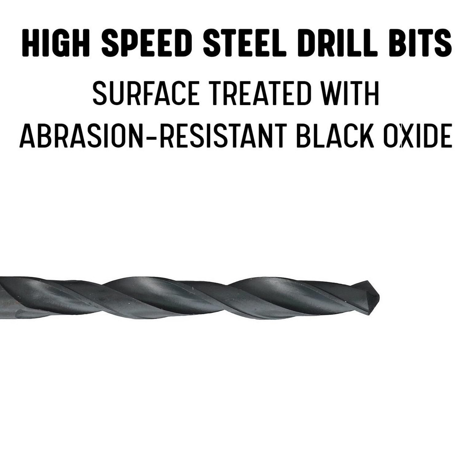 Drill America DWD4041-SET Juego de brocas HSS en caja de metal, 6-10 mm x 0,1 mm