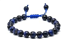 Vista 383 de Amazing Gemstone Crystal Bracelet for Women Men's Gifts - Protection Healing Crystal Bracelet - 8mm Gemstone Beaded Adjustable Bracelet Pulseras