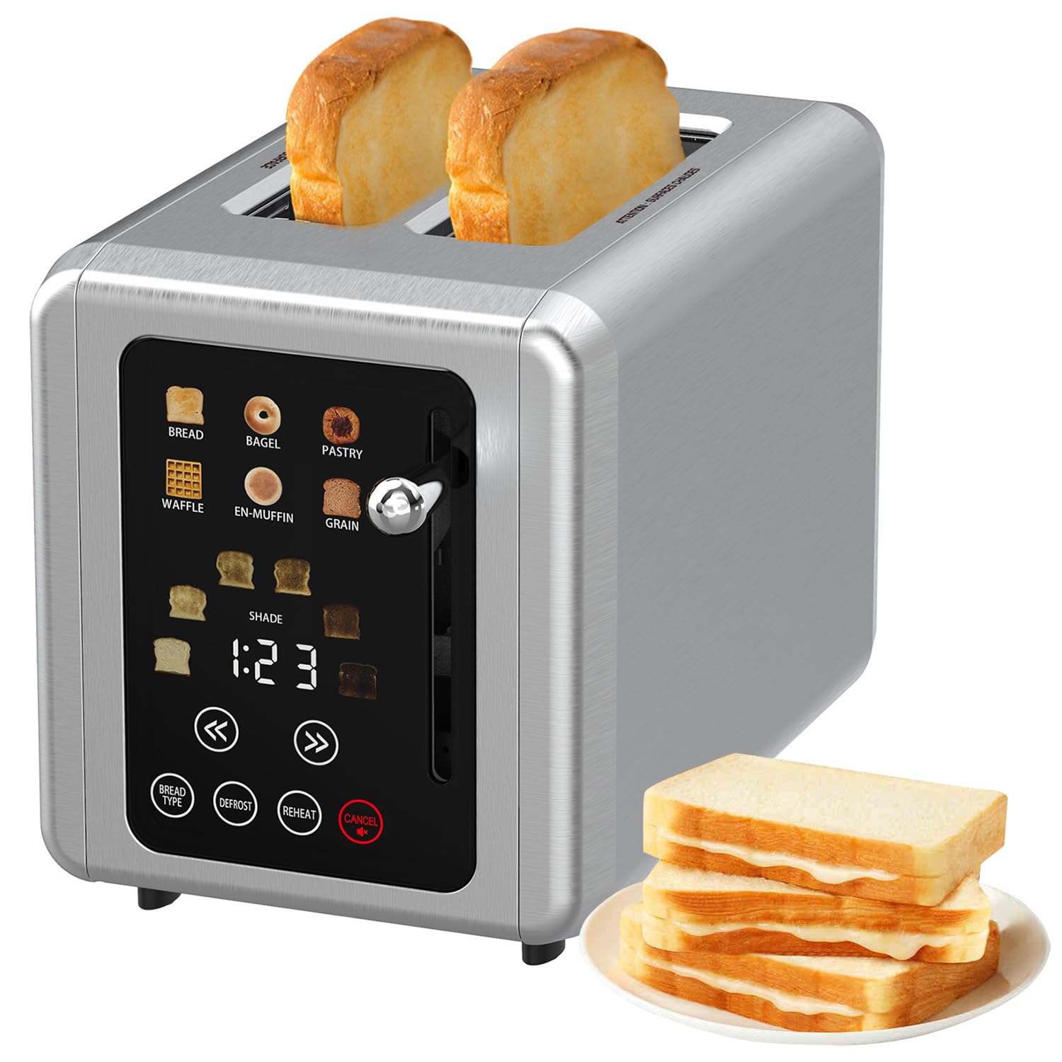 Tostador De Pan Rebanadas Tostadora Inteligente Con Pantalla