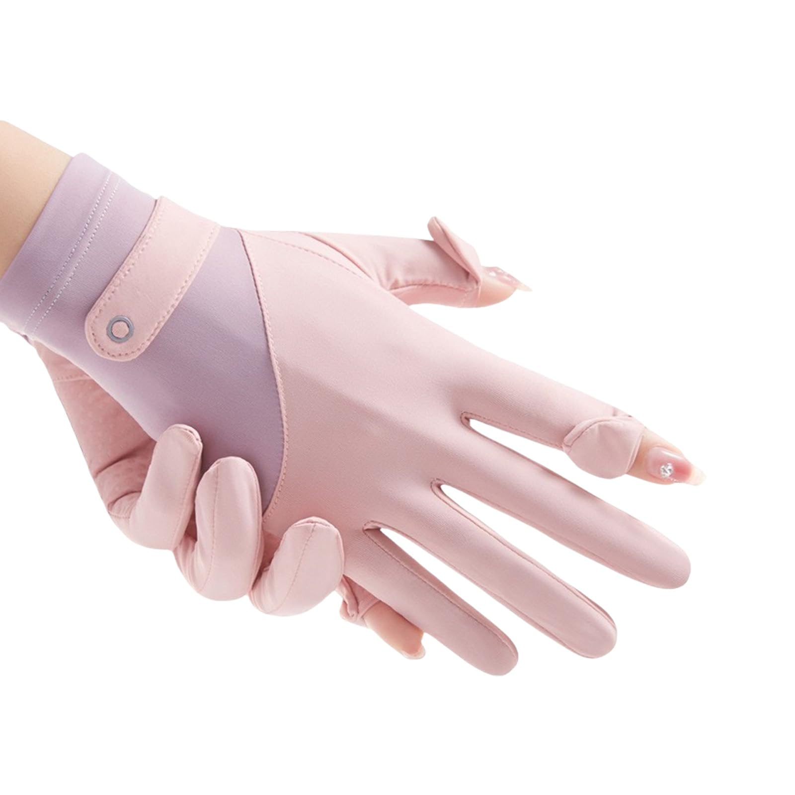 Buxuaaaa Sun Protections Gloves Ice Silk Driving Cycling Gloves Nonslip Lady Thin Bicycles Riding Glove Enduring Nonslip Ice Silk Bicycles Riding