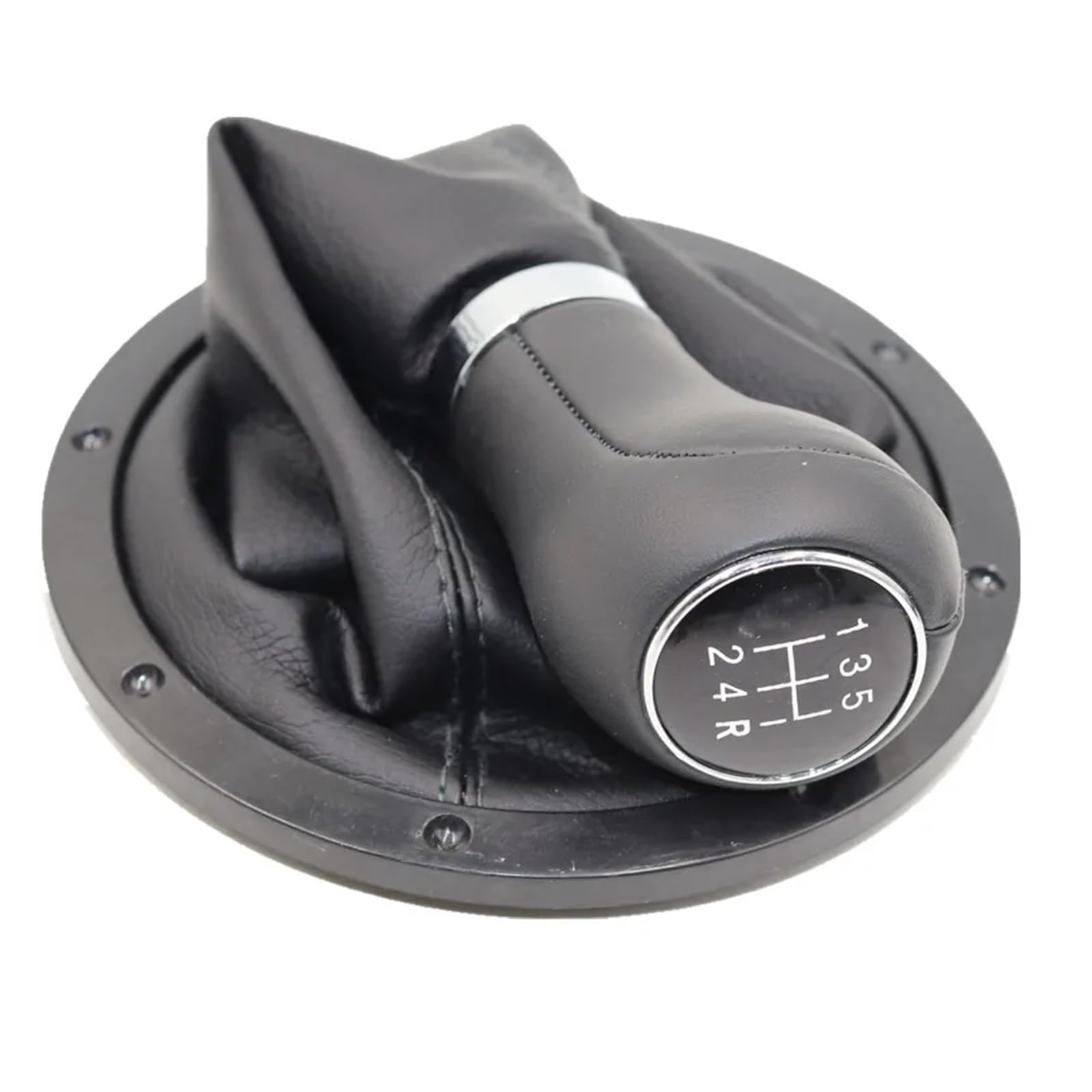 WYLWSHA Shift Gear Knob Cover for VW for GOL for Pointer for Saveiro for Parati 2004-2010 5 Speed Gear Shift Knob Lever Shifter Gaiter Boot(12345R Type 10)