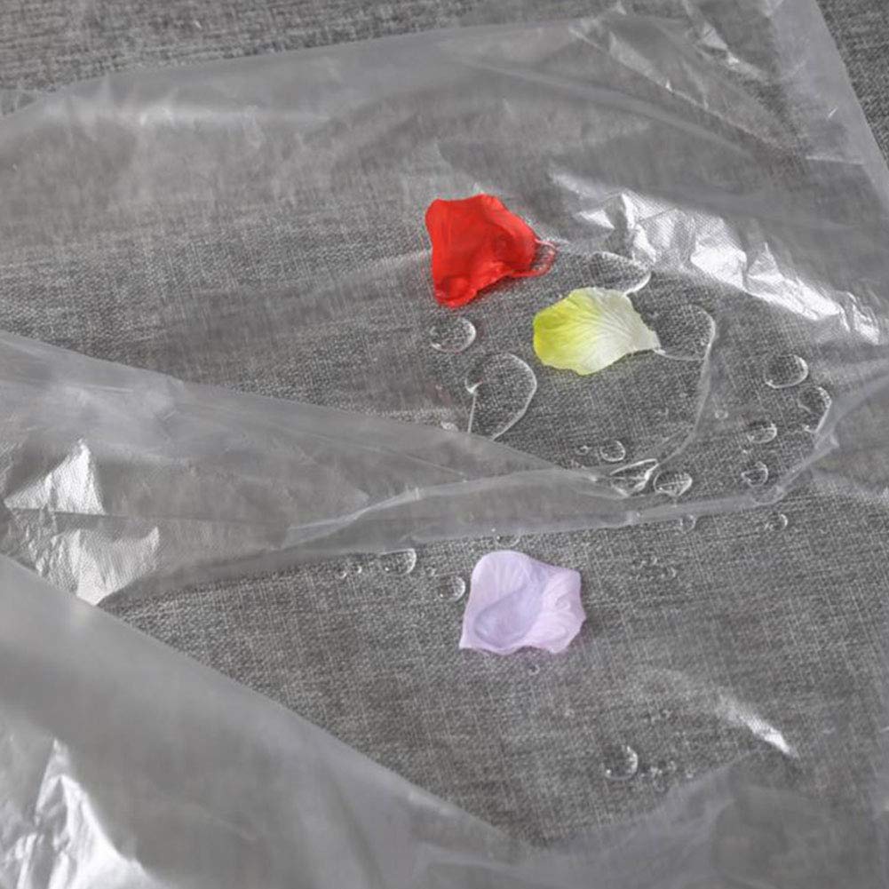 25pcs Monouso Grembiuli Di Plastica Trasparente Polietilene Impermeabile Usa E Getta Grembiuli Da Cucina, Pittura Per Adulti
