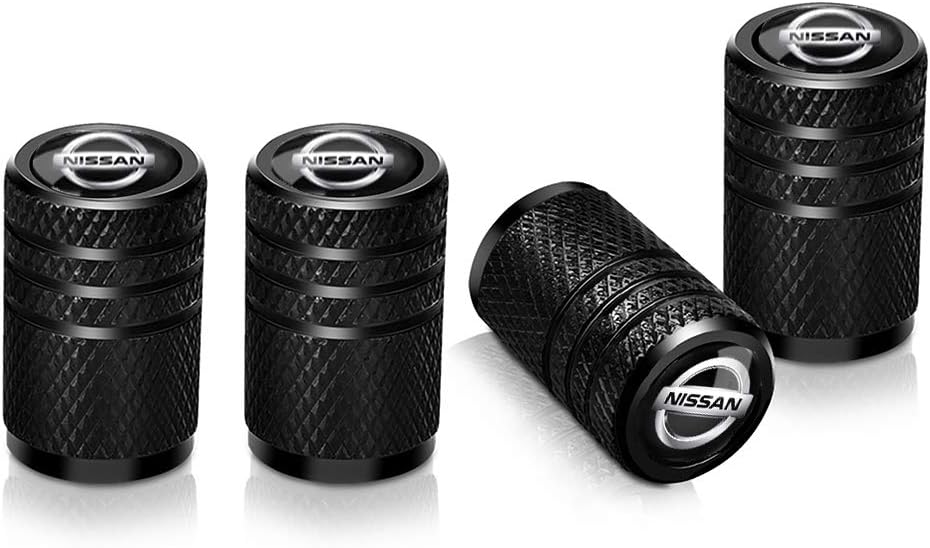 for Nissan tire Valve stem Cover, Suitable for Nissan Versa Sentra Altima Rogue Murano Road Surface Detector Front line Titan Decoration Accessories 4 Pieces，This Valve Cover is not Made by Nissan : Automotive