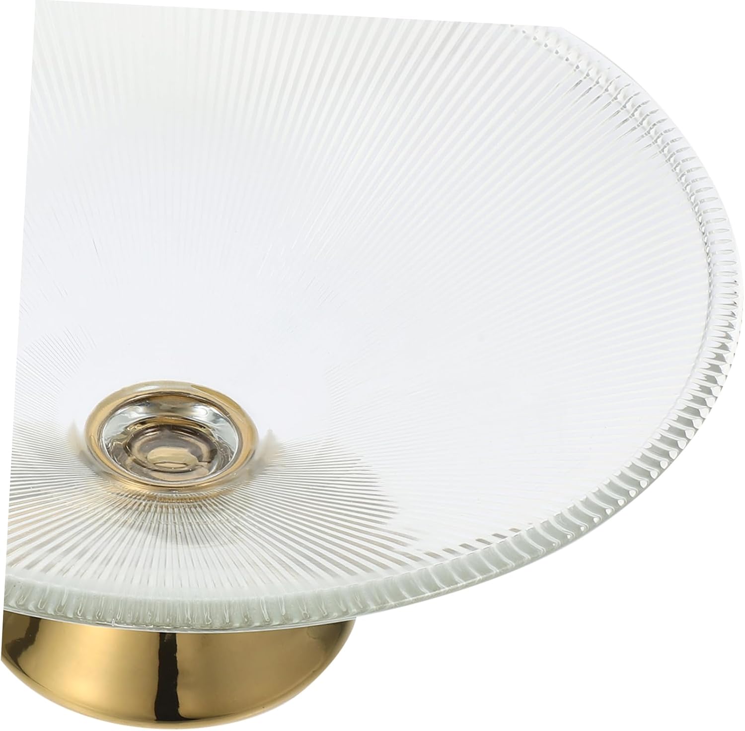 Zerodeko Footed Glass Fruit Bowl Decorative Pedestal Serving Dish High Stand Dessert Tray for Snacks Cookies and Fruit for Kitchen and Dining Room Centerpiece