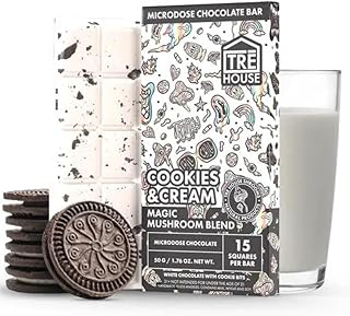 TRE House Magic Mushroom Chocolate Bar - Cookies and Cream, Full Size