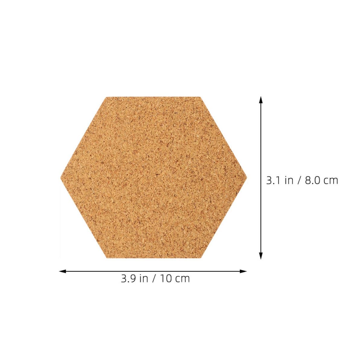 Sewroro 120 Piezas Unidades Almohadillas Hexagonales de Corcho Autoadhesivo para Manualidades Decoración Hogar Protección Superficies y Absorción Acústica