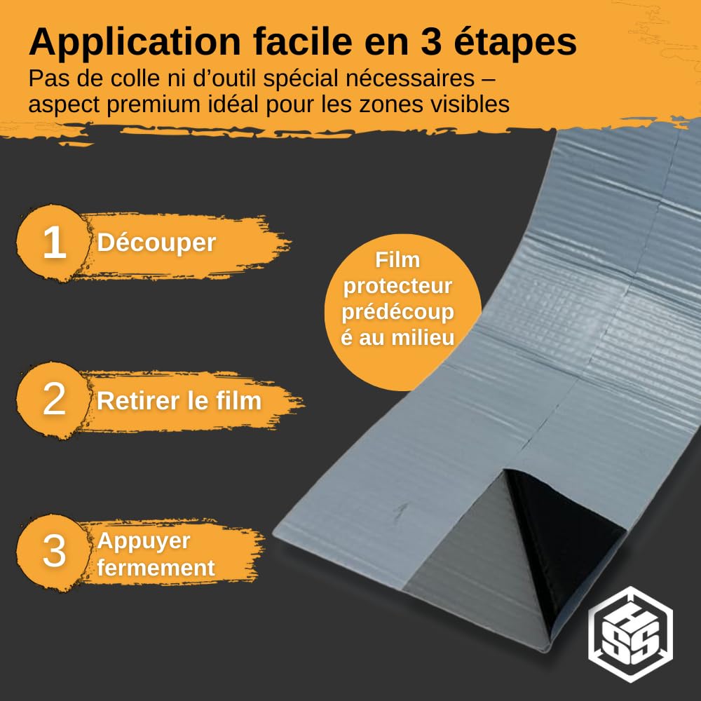 Nastro butilico EPDM impermeabilizzante – scotch anti perdite adesivo 10 cm x 5 m – aderisce su PVC, legno, metallo, cemento – nastro adesivo impermeabile esterno per riparazioni
