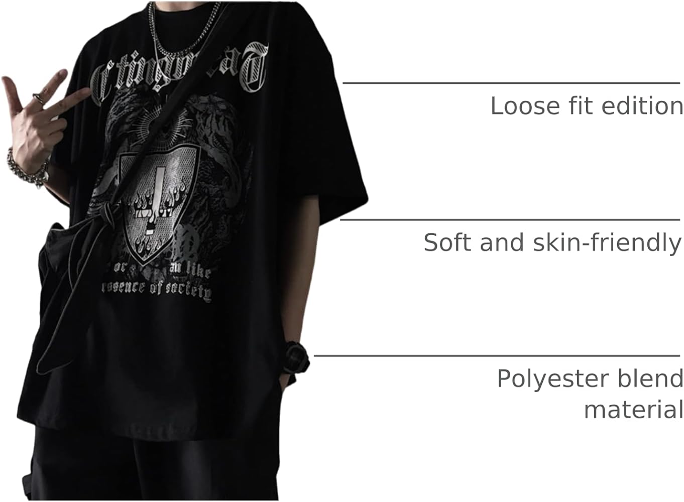 Men Women Y2K Dark Academia T Shirt Harajuku Short Sleeve