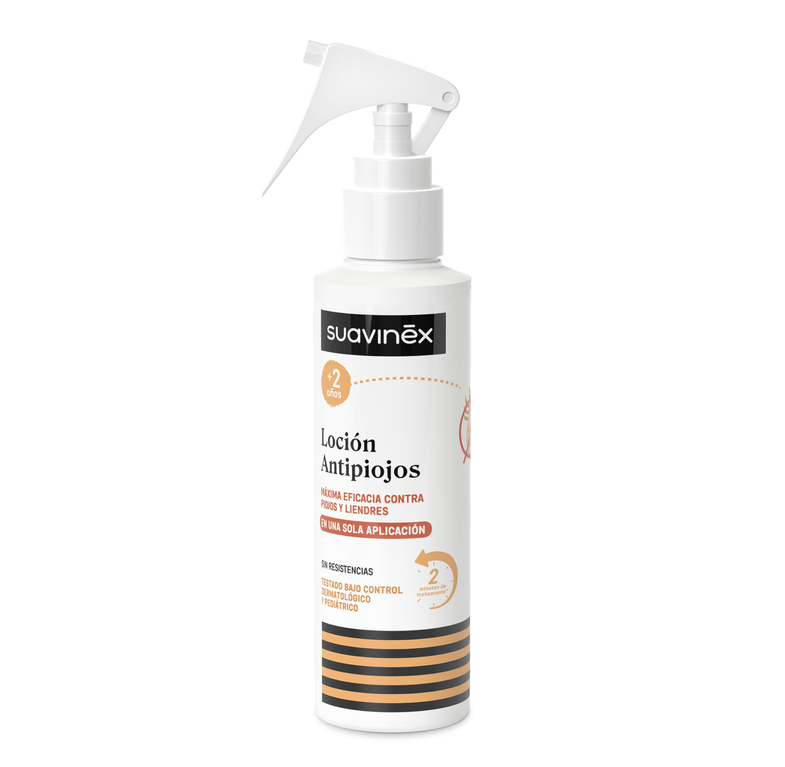 Suavinex, Pack Loción Antipiojos y Liendres + Lendrera, Elimina 100% de Piojos y Liendres, Tratamiento Seguro, Eficaz, No Daña Cabello, No Irrita, No Engresa, Testado, +2 Años, Formato Spray, 125 ml