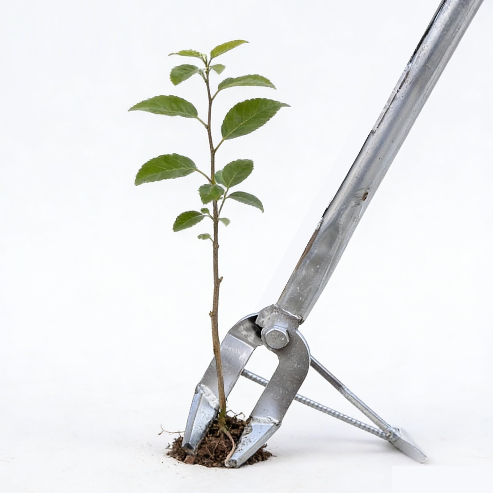 Herramienta de extracción de árboles de alta resistencia, extractor de raíces de árbol que ahorra esfuerzo con mango largo, desbrozador manual multiusos para propietarios de tierras